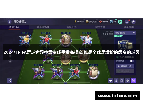 2024年FIFA足球世界中最贵球星排名揭晓 谁是全球足坛价值最高的球员